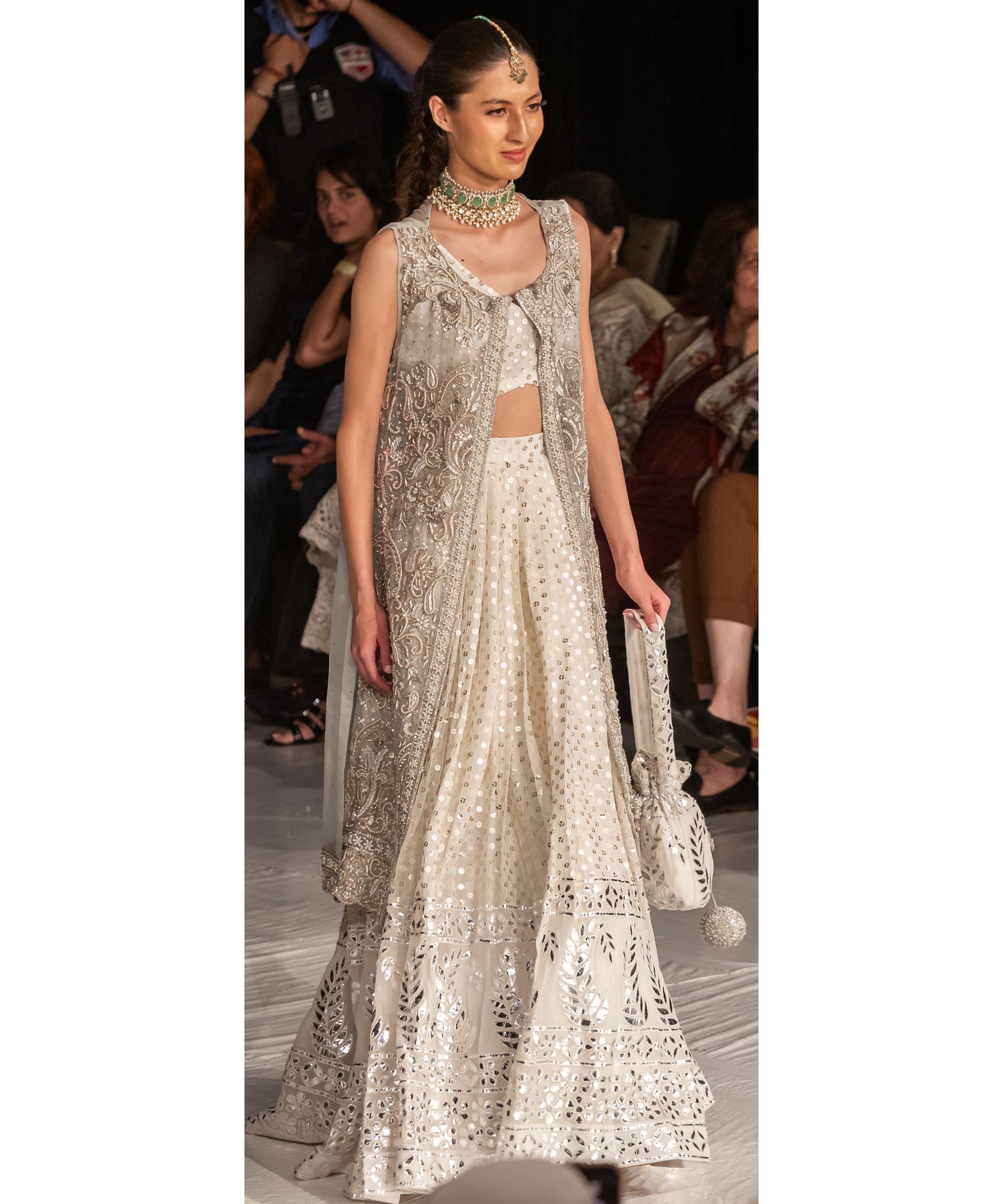 lehenga with long jacket