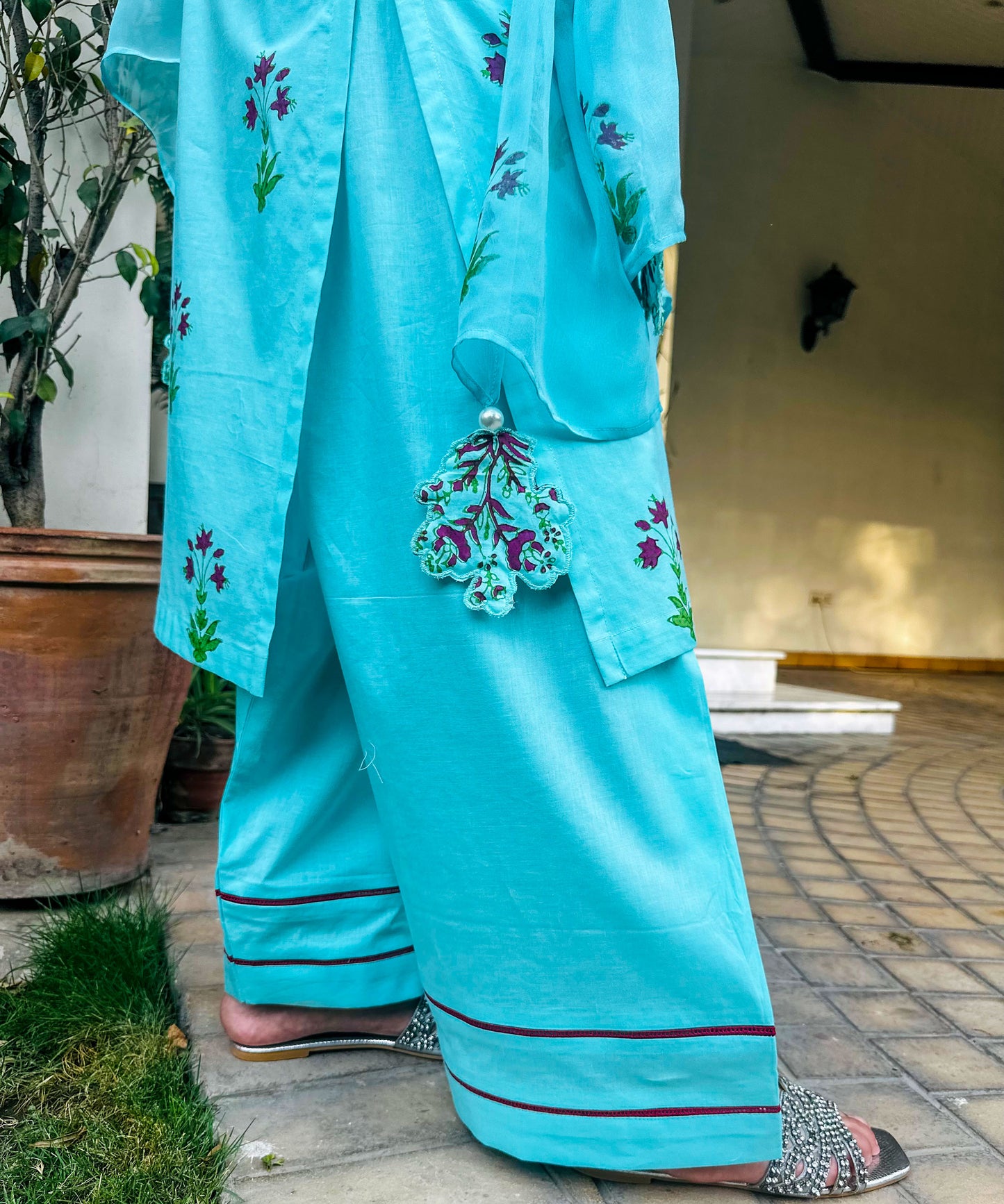 Blue Breeze (Block Printed)