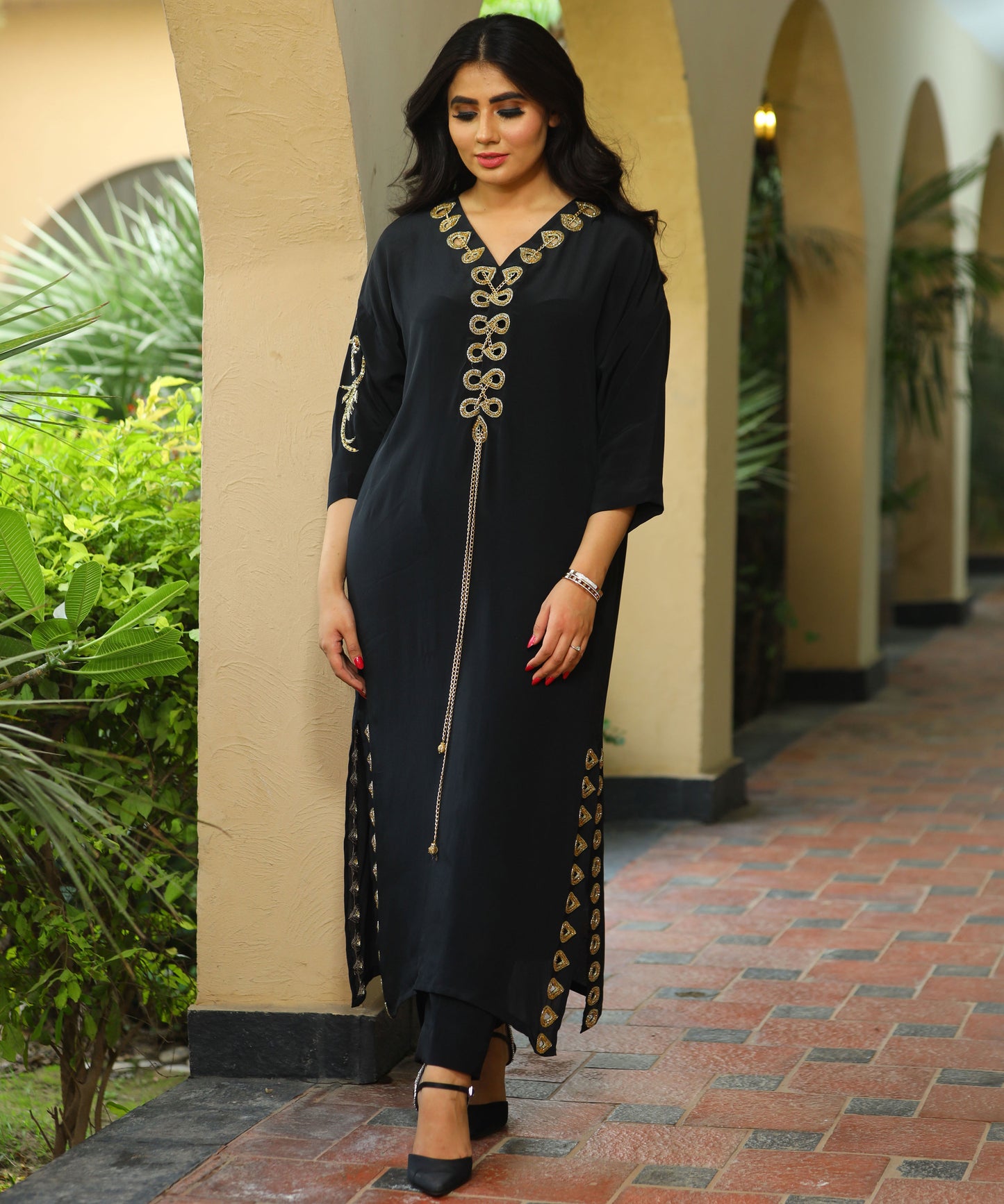 Black Chain Kaftan