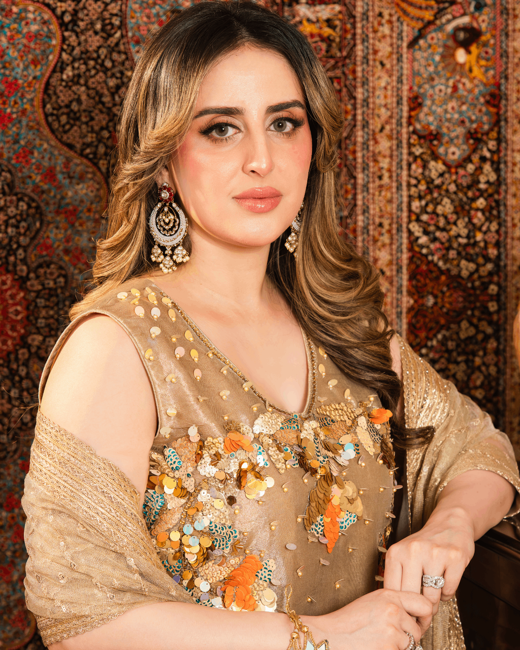 Banarsi 3D Sequin Set