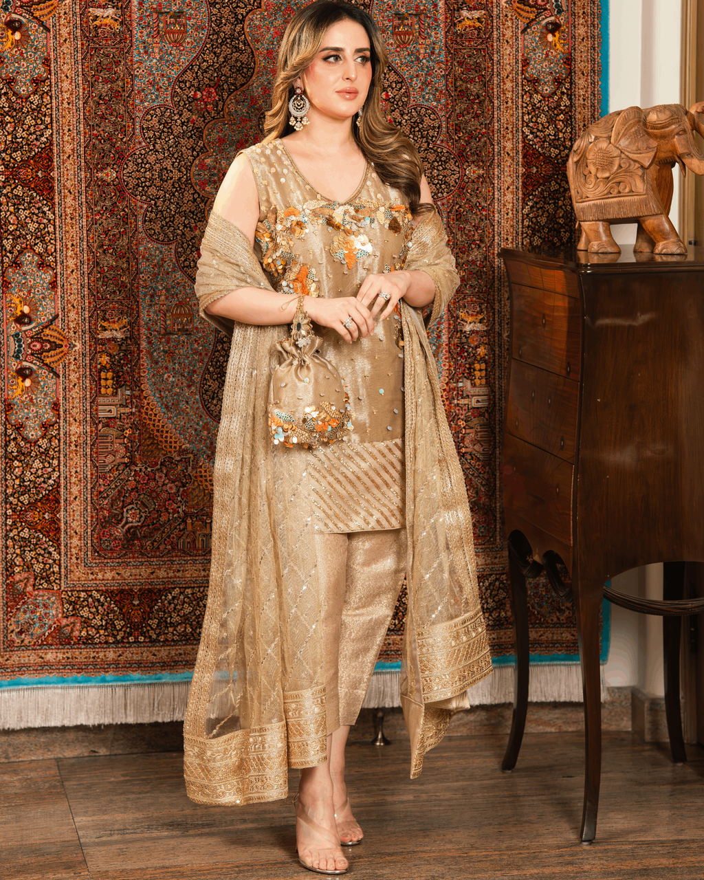 Banarsi 3D Sequin Set