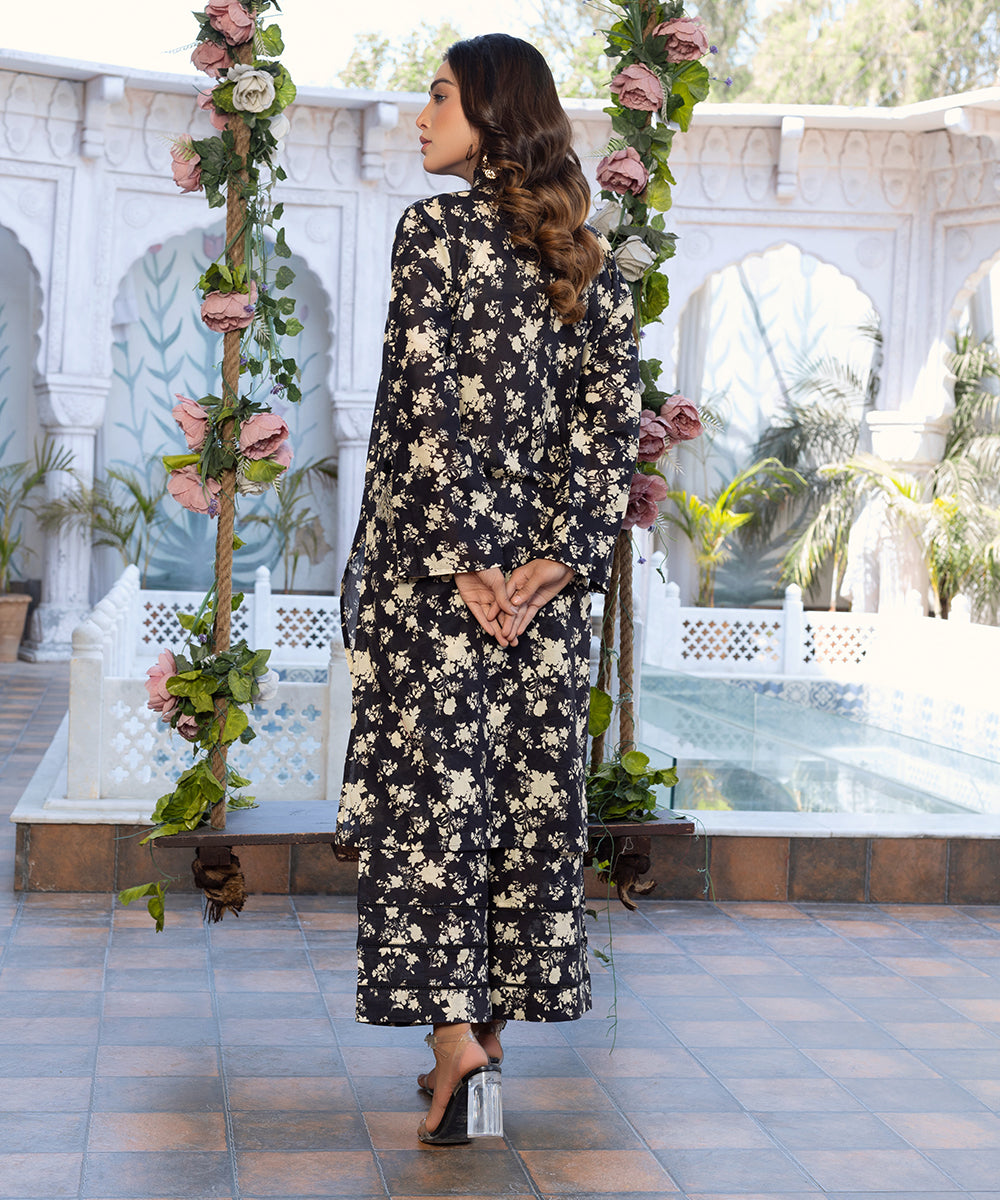 Black Printed Suit ZSS-1004