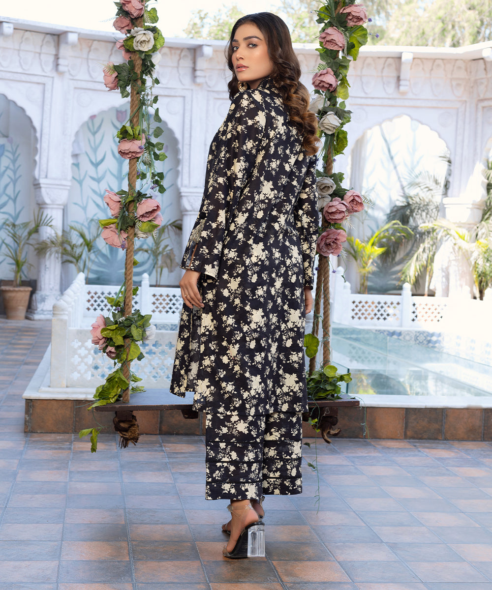 Black Printed Suit ZSS-1004