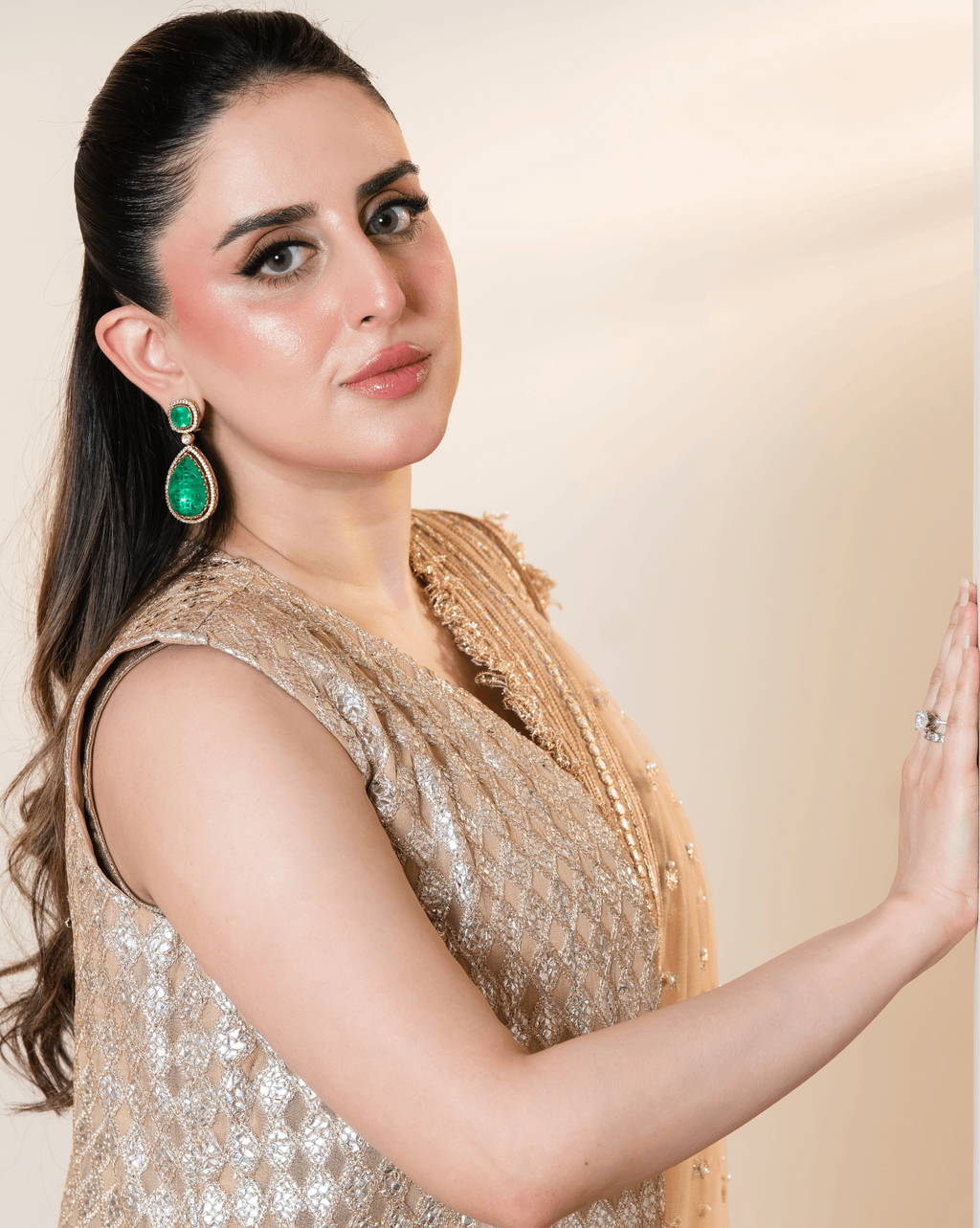 Banarsi Muqaish Jacket Set