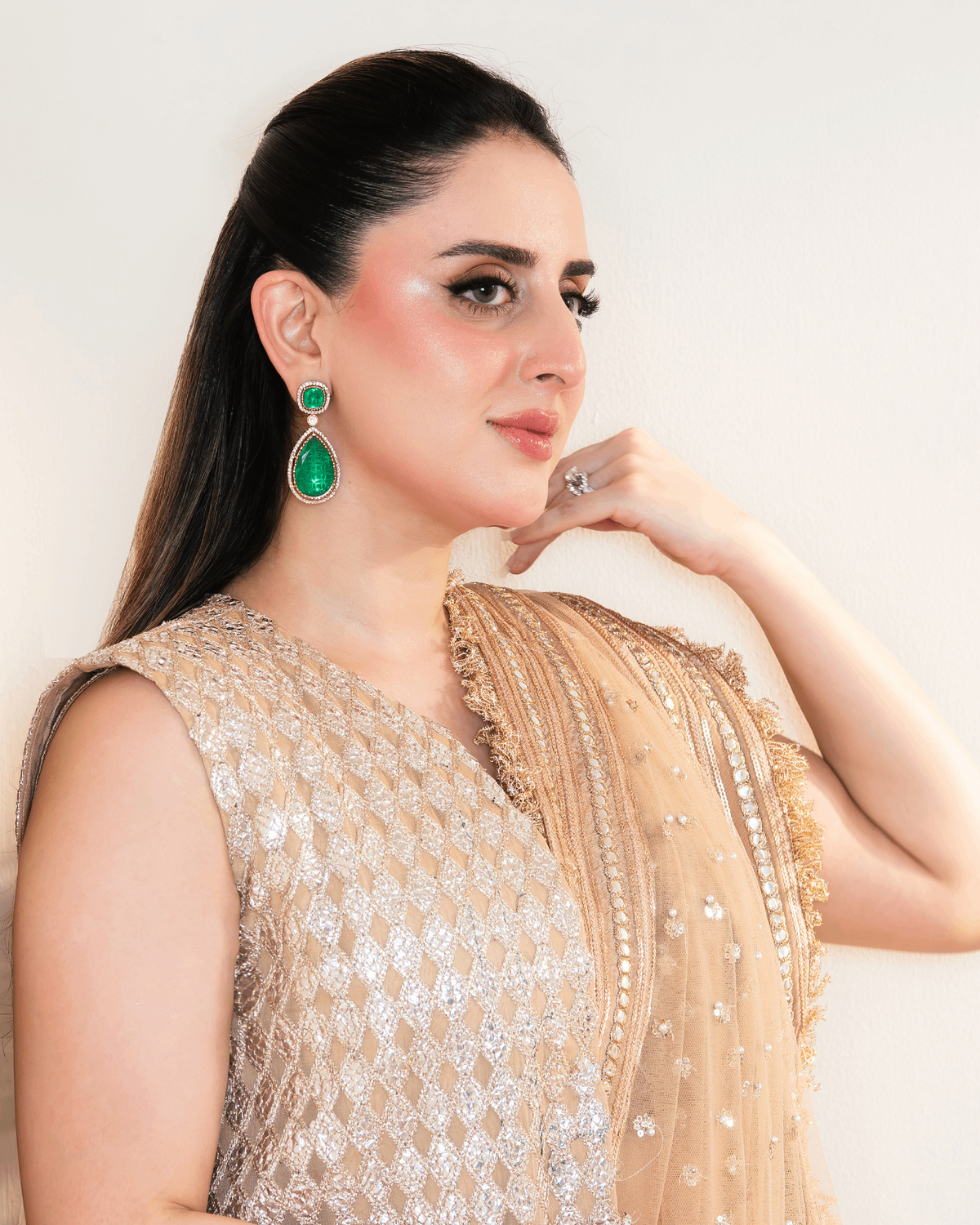 Banarsi Muqaish Jacket Set