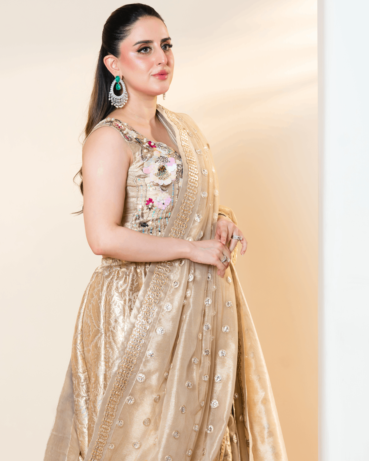 Banarsi Sharara Saree Set