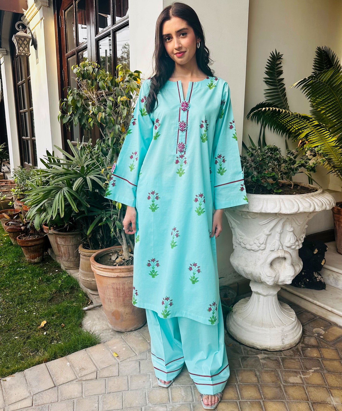 Blue Breeze (Block Printed)