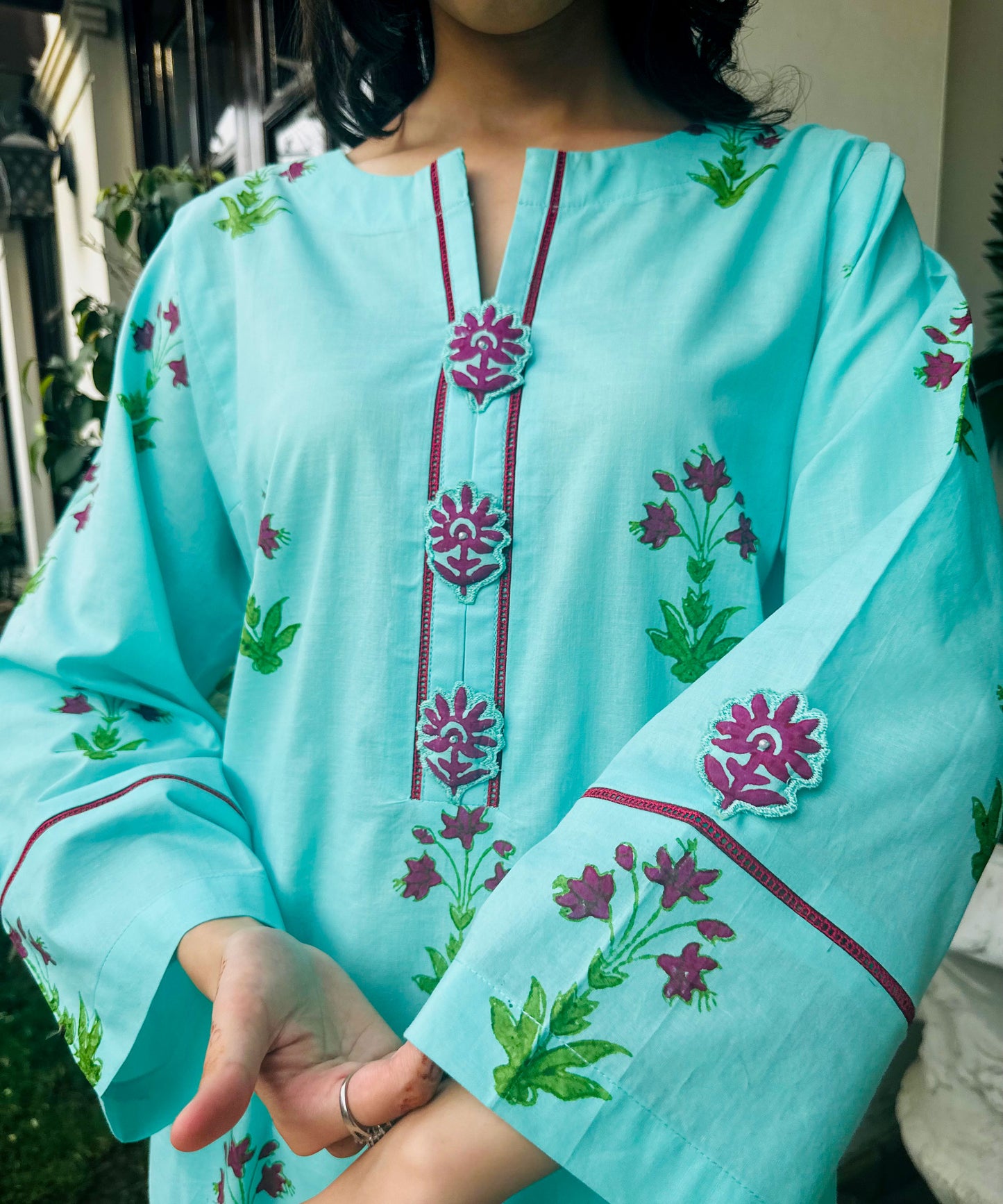 Blue Breeze (Block Printed)