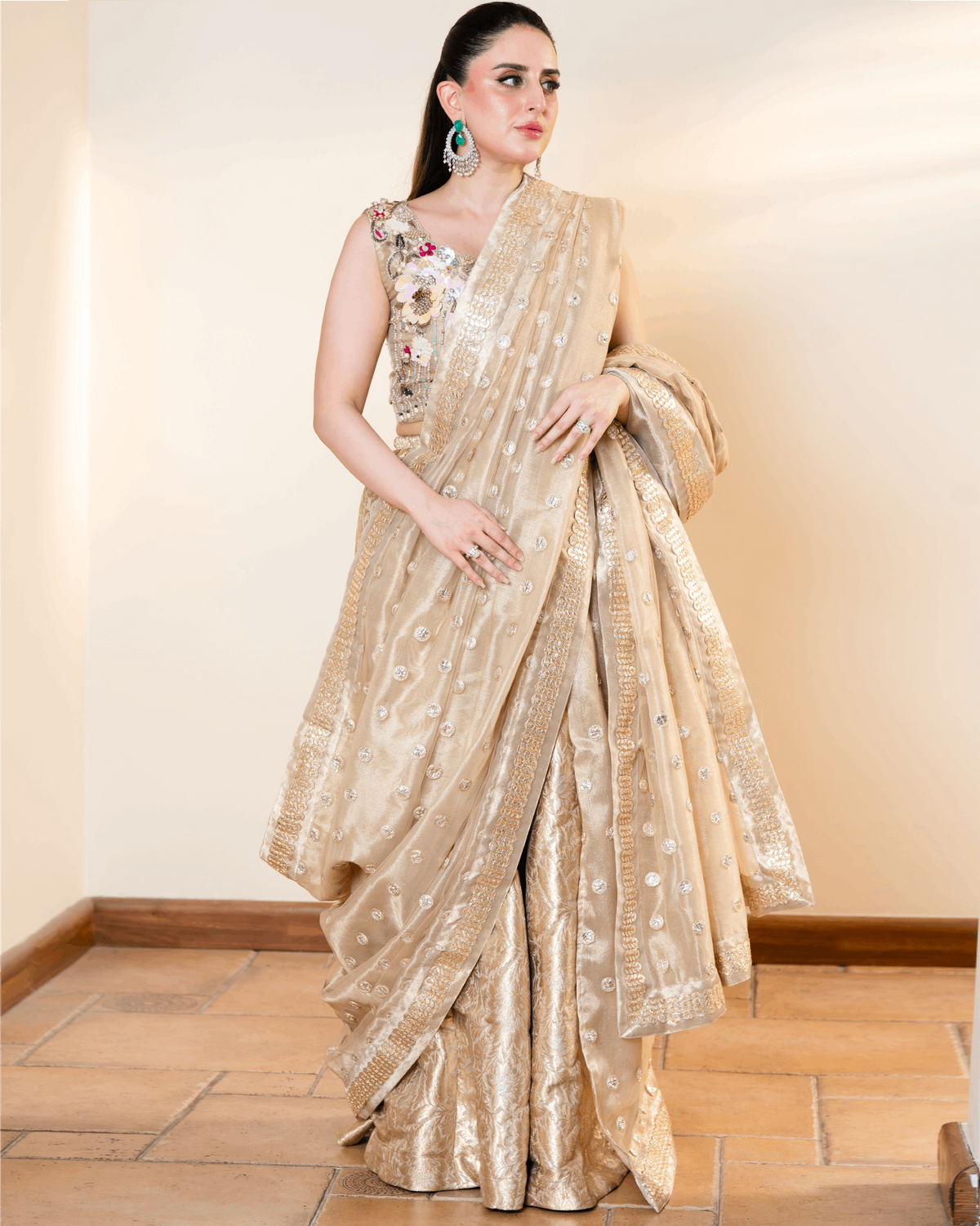 Banarsi Sharara Saree Set