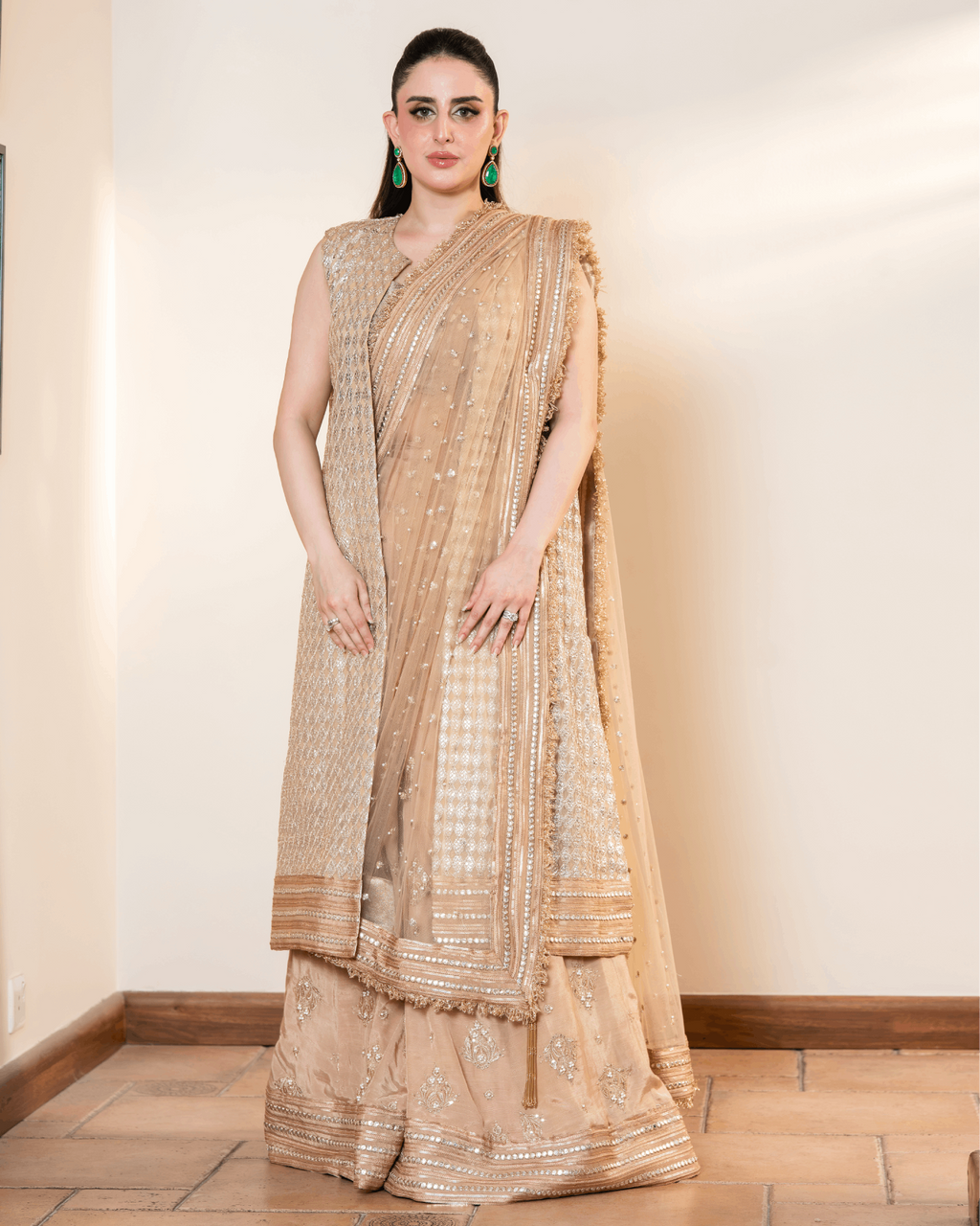 Banarsi Muqaish Jacket Set
