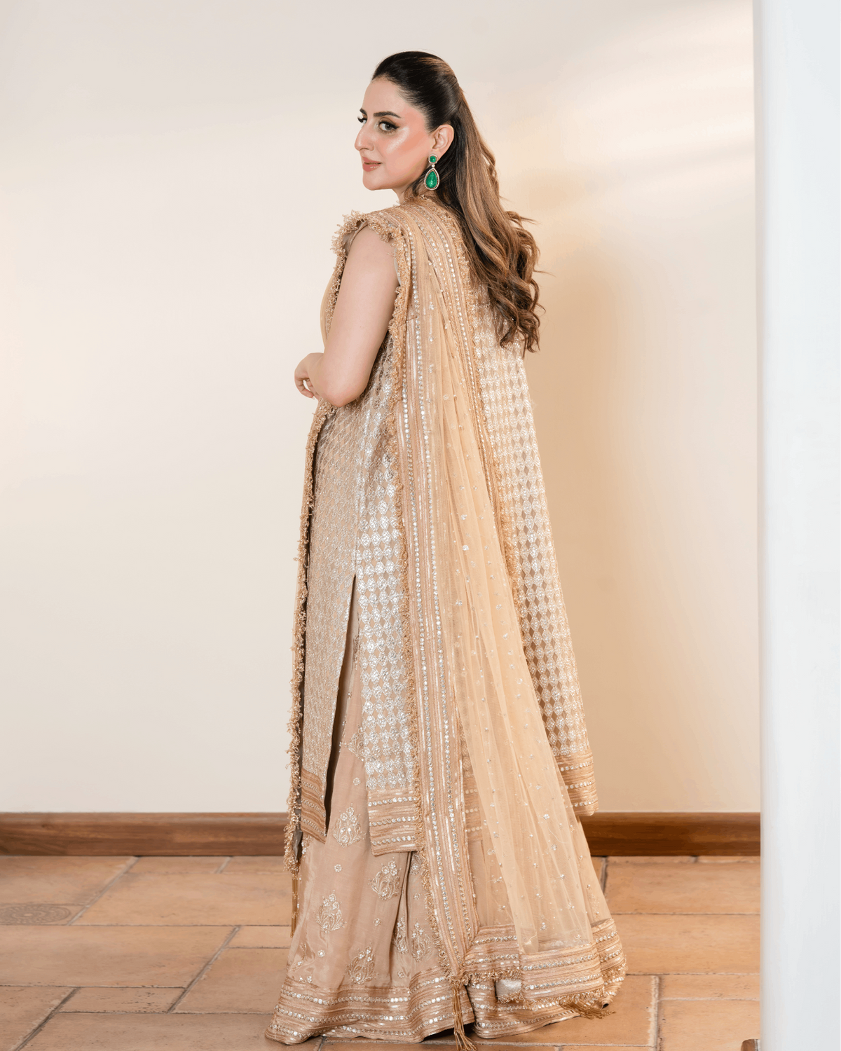 Banarsi Muqaish Jacket Set