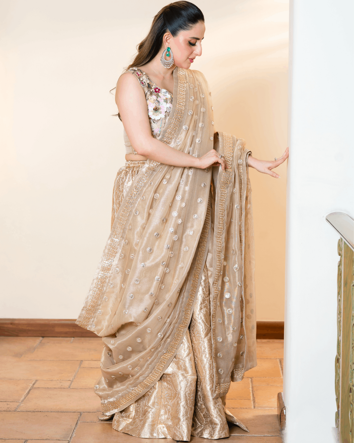 Banarsi Sharara Saree Set