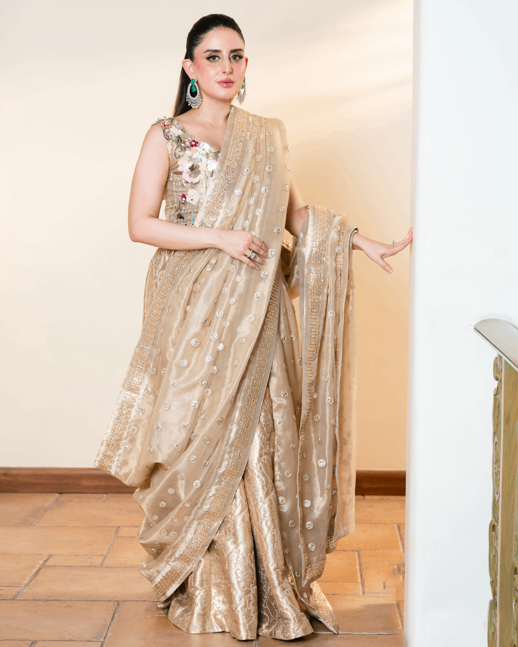 Banarsi Sharara Saree Set