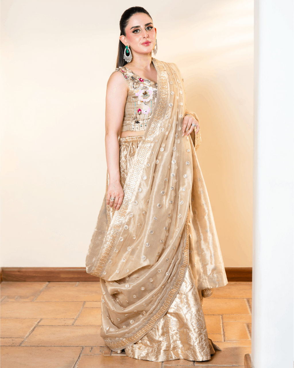 Banarsi Sharara Saree Set