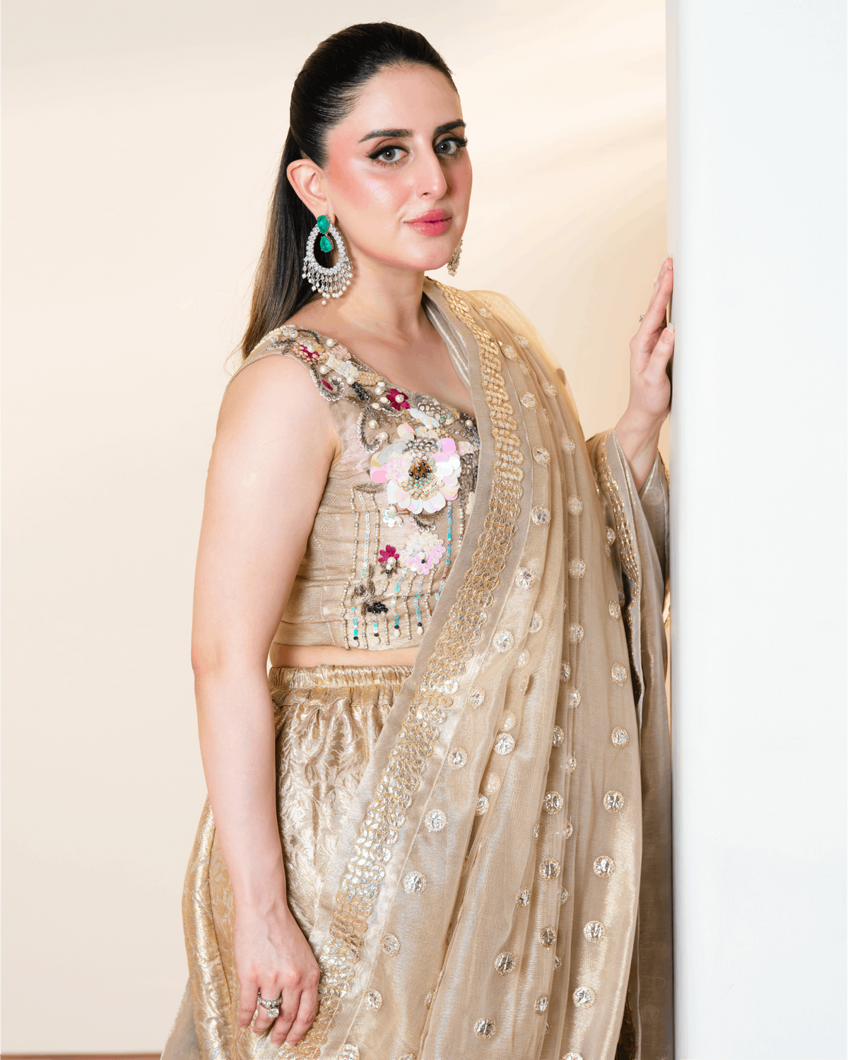 Banarsi Sharara Saree Set