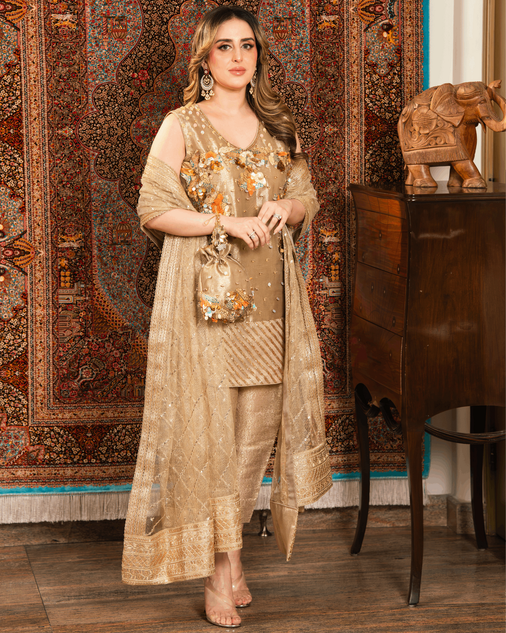 Banarsi 3D Sequin Set