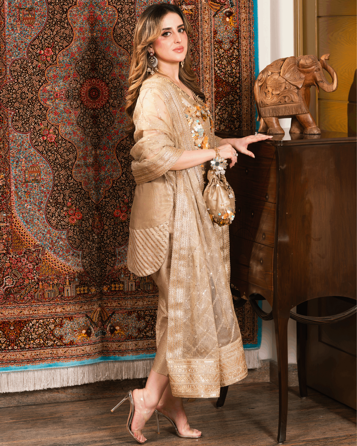 Banarsi 3D Sequin Set