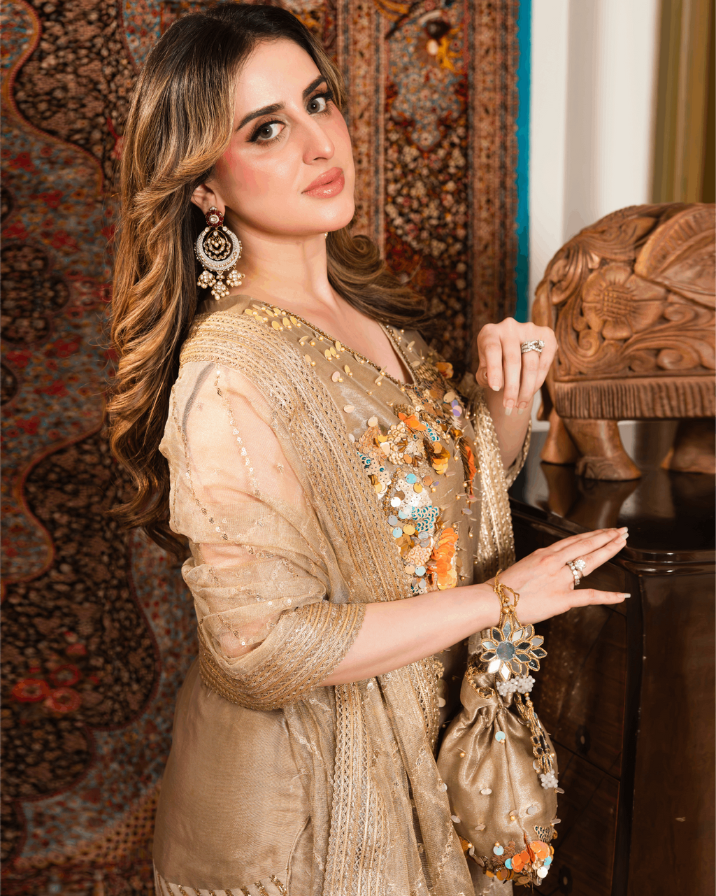 Banarsi 3D Sequin Set
