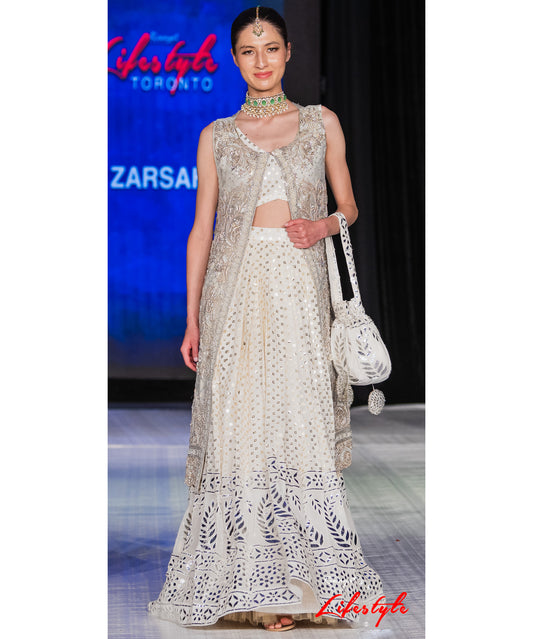 Designer Lehenga With Long Jacket