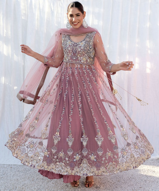 Pink Long Frock