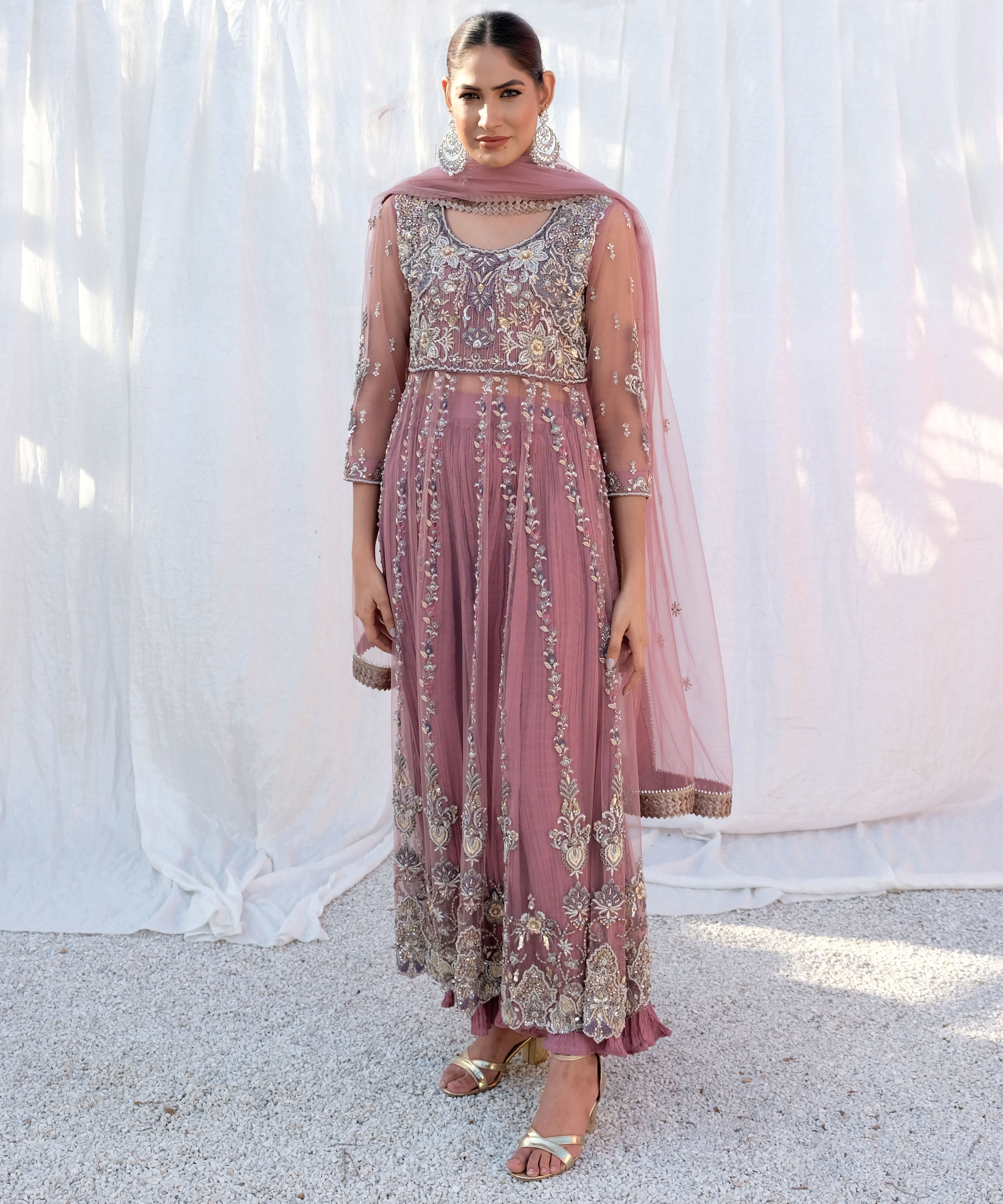 Pink Long Frock