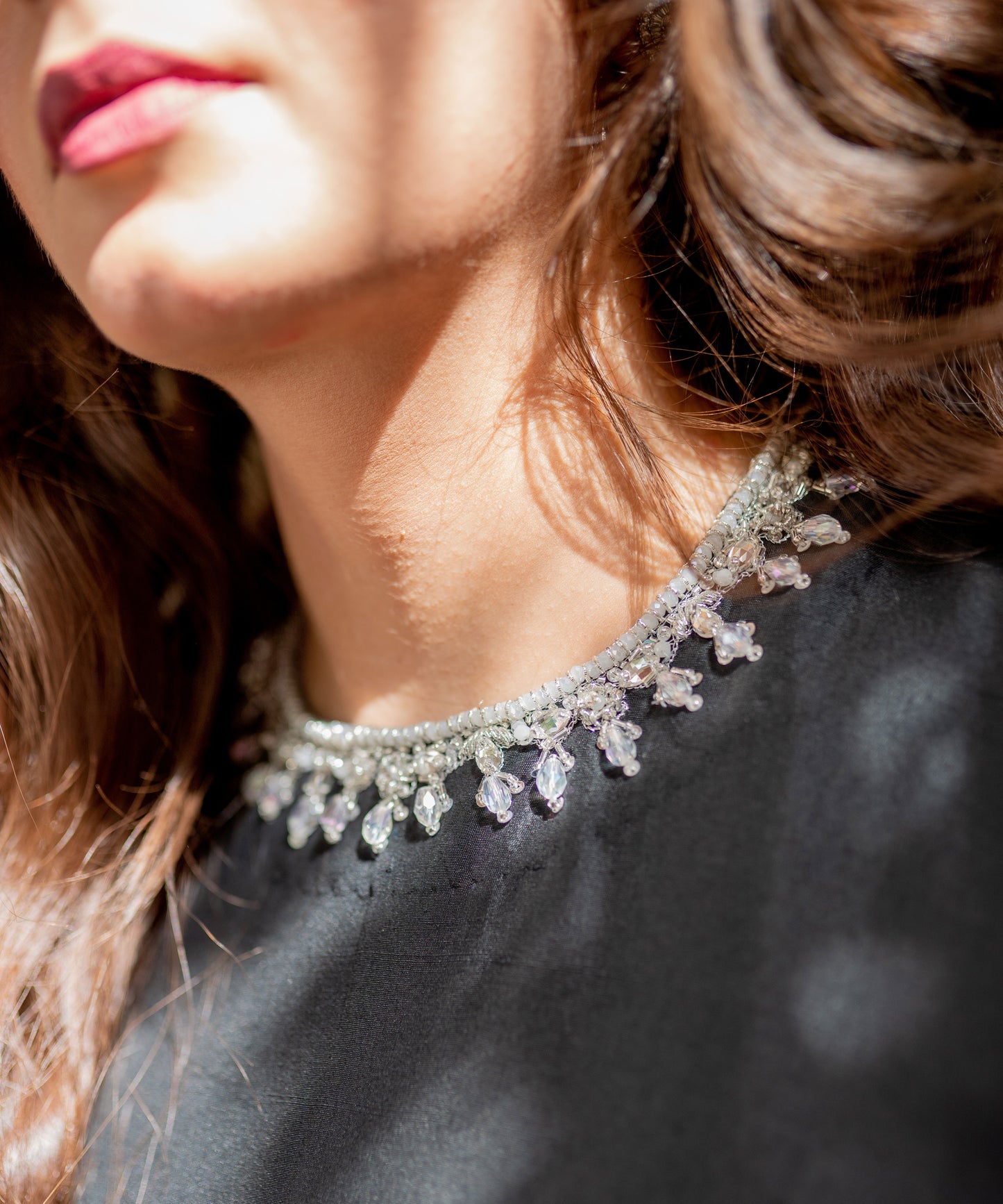 Black Pure Raw Silk