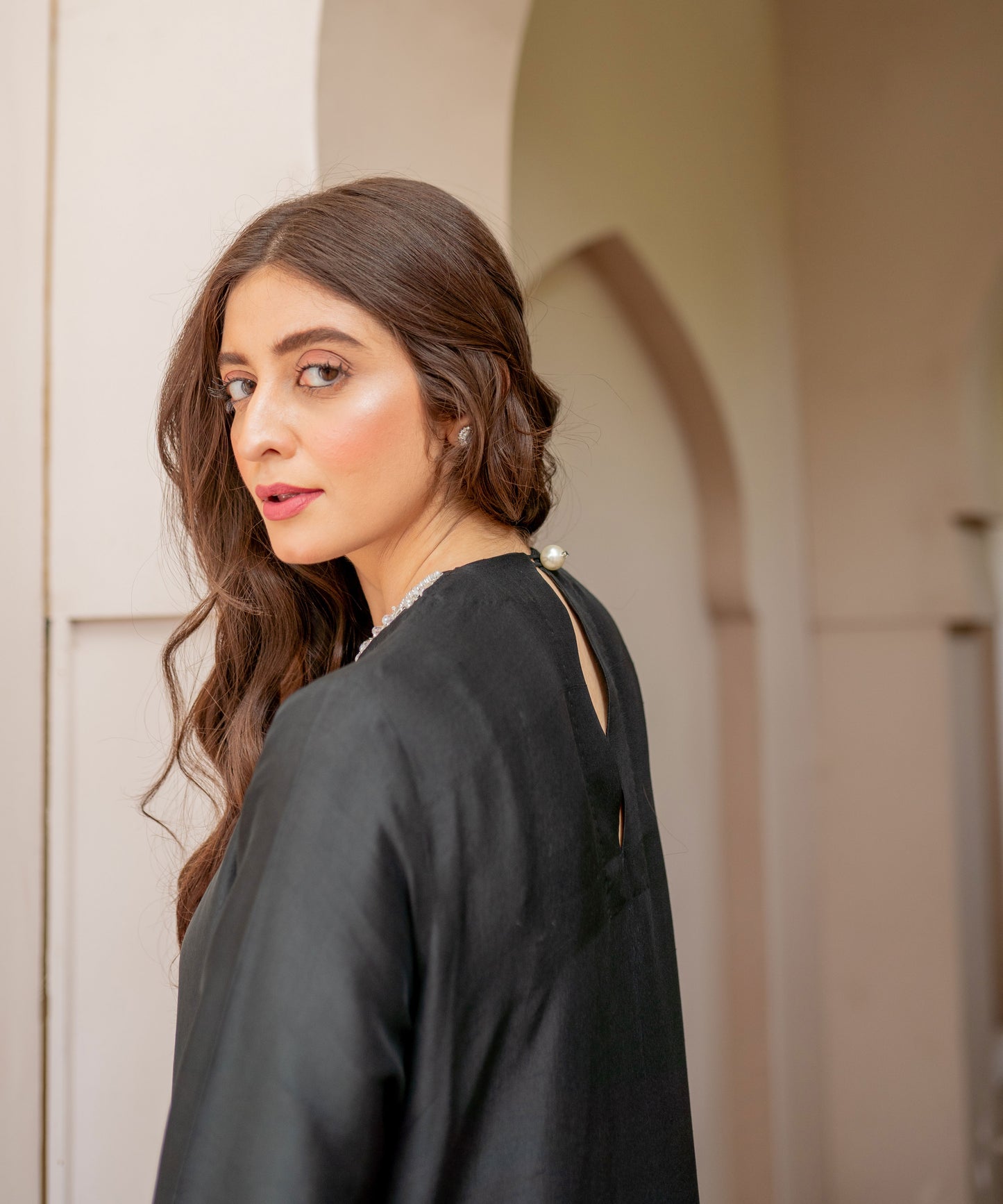 Black Pure Raw Silk