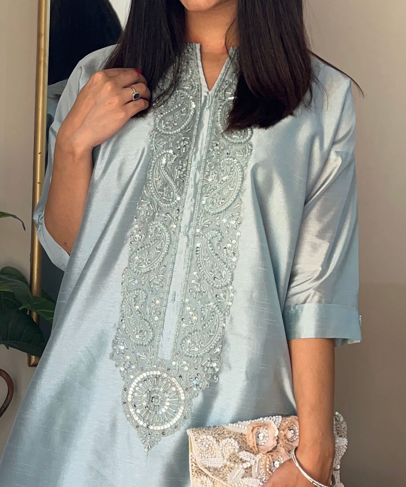 Ice Blue Adda Work